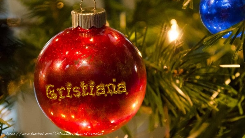 Cartoline di Natale - Palle Di Natale | Il tuo nome sul globo di Natale Cristiana