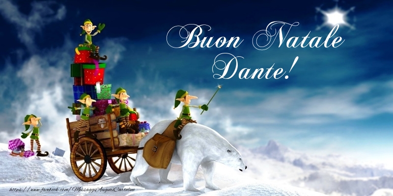Cartoline di Natale - Buon Natale Dante!