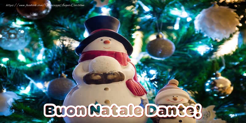  Cartoline di Natale - Pupazzo Di Neve | Buon Natale Dante!
