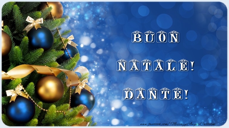 Cartoline di Natale - Albero Di Natale & Palle Di Natale | Buon Natale! Dante
