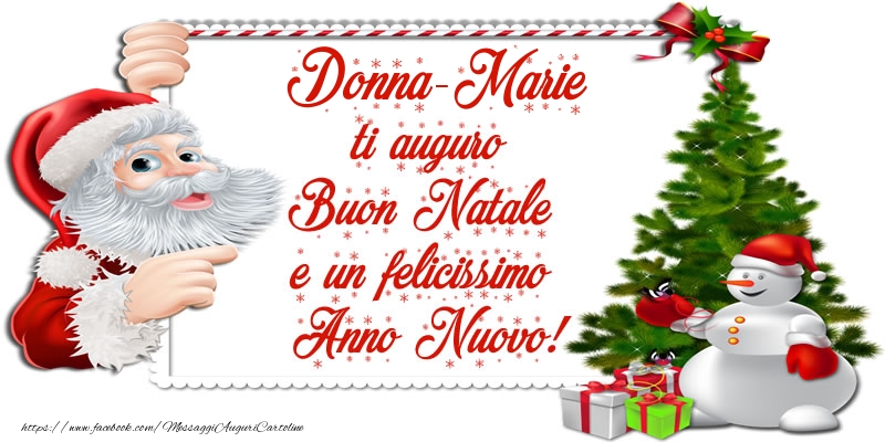  Cartoline di Natale - Albero Di Natale & Babbo Natale & Regalo | Donna-Marie ti auguro Buon Natale e un felicissimo Anno Nuovo!