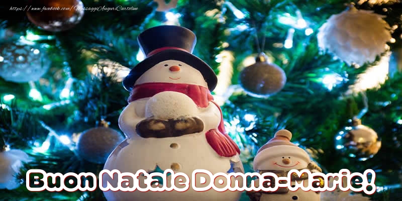 Cartoline di Natale - Pupazzo Di Neve | Buon Natale Donna-Marie!