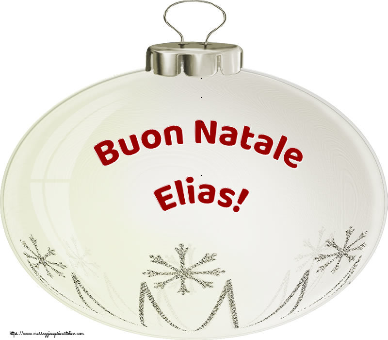 Cartoline di Natale - Palle Di Natale | Buon Natale Elias!