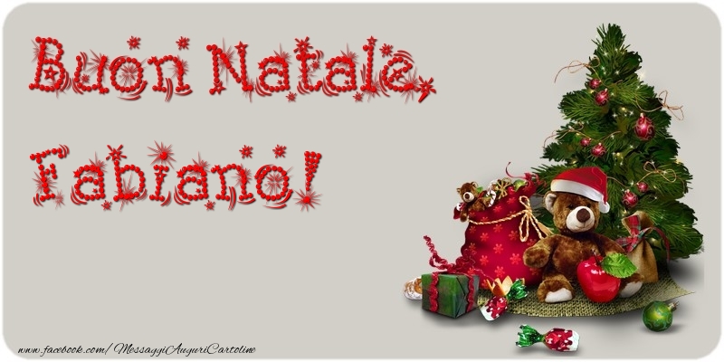  Cartoline di Natale - Albero Di Natale & Animali & Regalo | Buon Natale, Fabiano