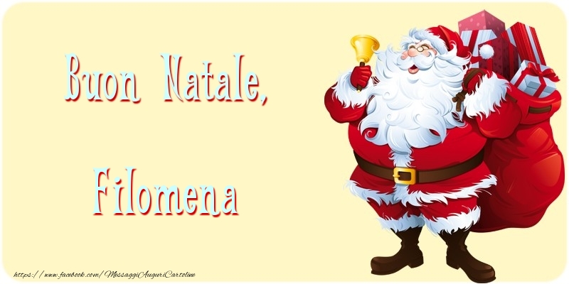 Cartoline di Natale - Babbo Natale | Buon Natale, Filomena