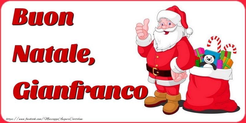 Cartoline di Natale - Babbo Natale | Buon Natale, Gianfranco