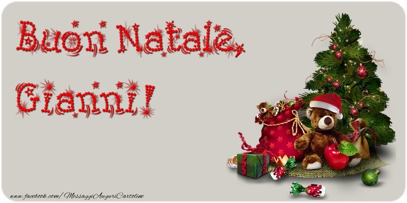 Cartoline di Natale - Albero Di Natale & Animali & Regalo | Buon Natale, Gianni