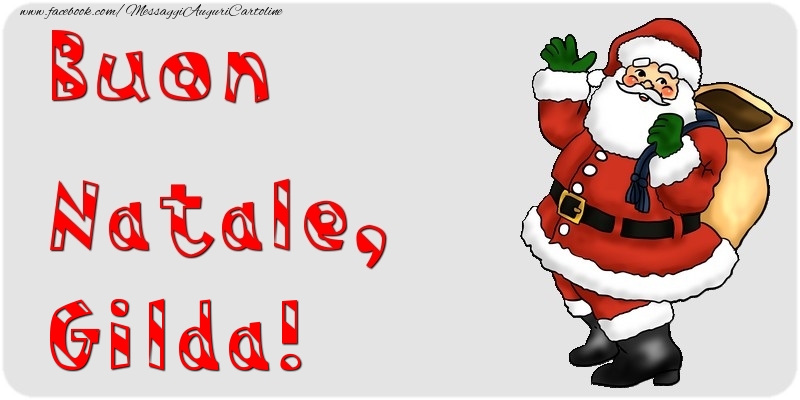  Cartoline di Natale - Babbo Natale & Regalo | Buon Natale, Gilda