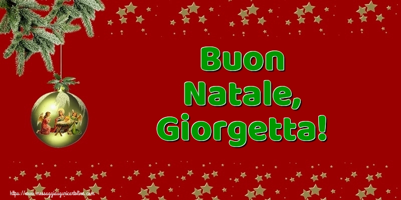 Cartoline di Natale - Palle Di Natale | Buon Natale, Giorgetta!