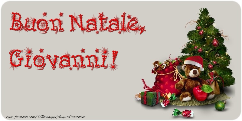  Cartoline di Natale - Albero Di Natale & Animali & Regalo | Buon Natale, Giovanni