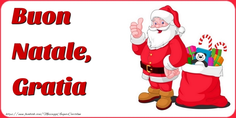 Cartoline di Natale - Babbo Natale | Buon Natale, Gratia