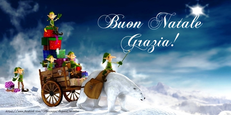  Cartoline di Natale - Regalo | Buon Natale Grazia!