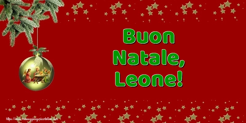 Cartoline di Natale - Palle Di Natale | Buon Natale, Leone!