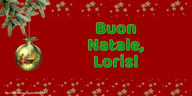 Cartoline di Natale - Palle Di Natale | Buon Natale, Loris!