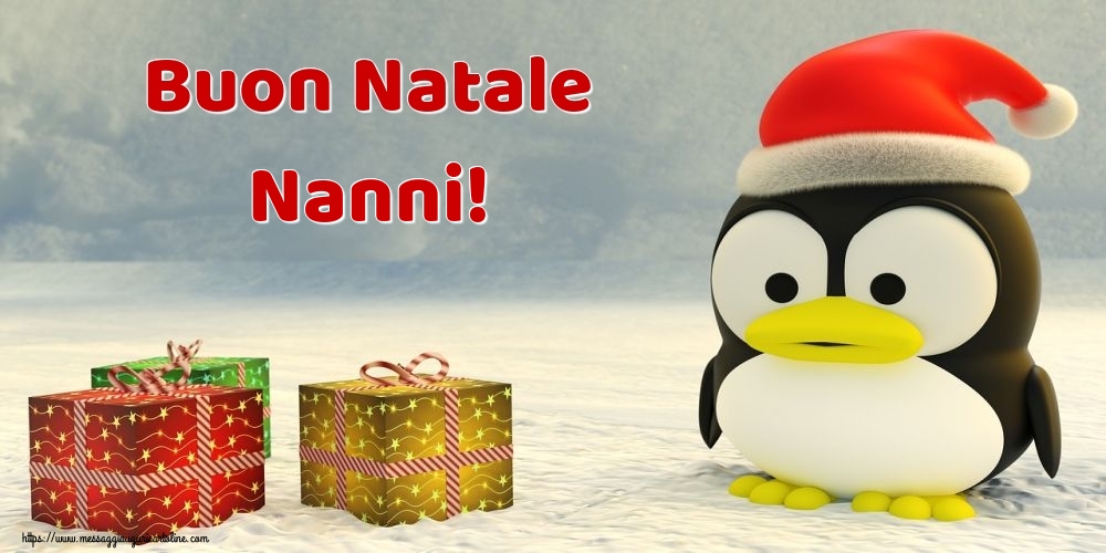 Cartoline di Natale - Animali & Regalo | Buon Natale Nanni!