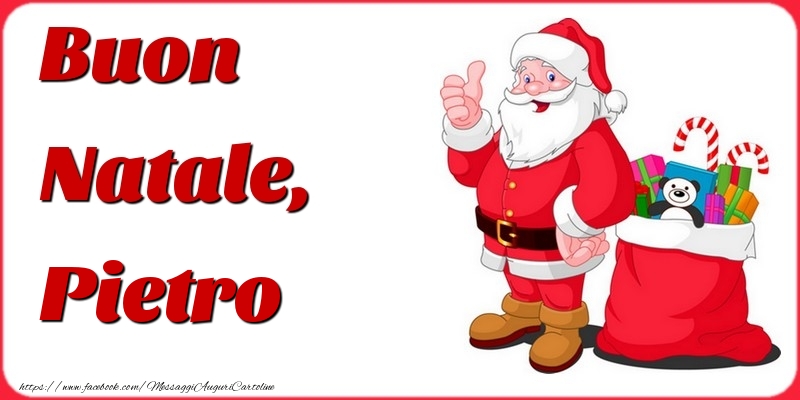  Cartoline di Natale - Babbo Natale | Buon Natale, Pietro