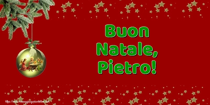  Cartoline di Natale - Palle Di Natale | Buon Natale, Pietro!