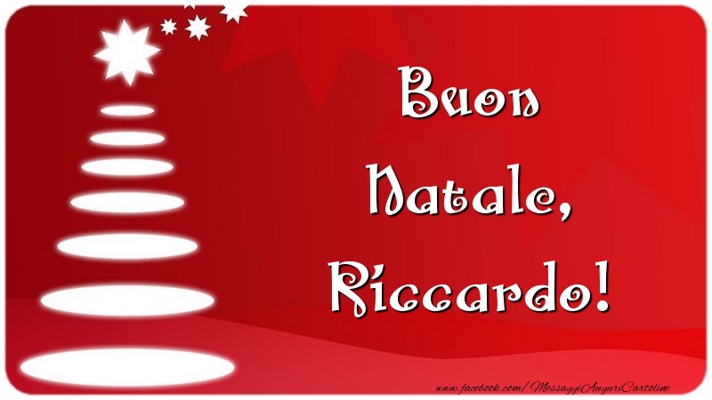 Cartoline di Natale - Albero Di Natale | Buon Natale, Riccardo