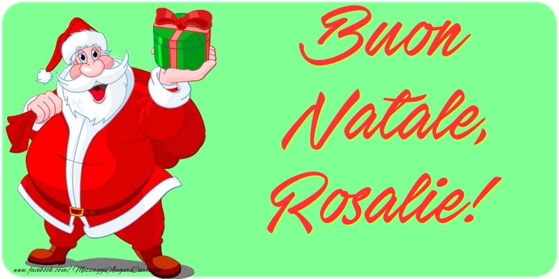 Cartoline di Natale - Babbo Natale & Regalo | Buon Natale, Rosalie