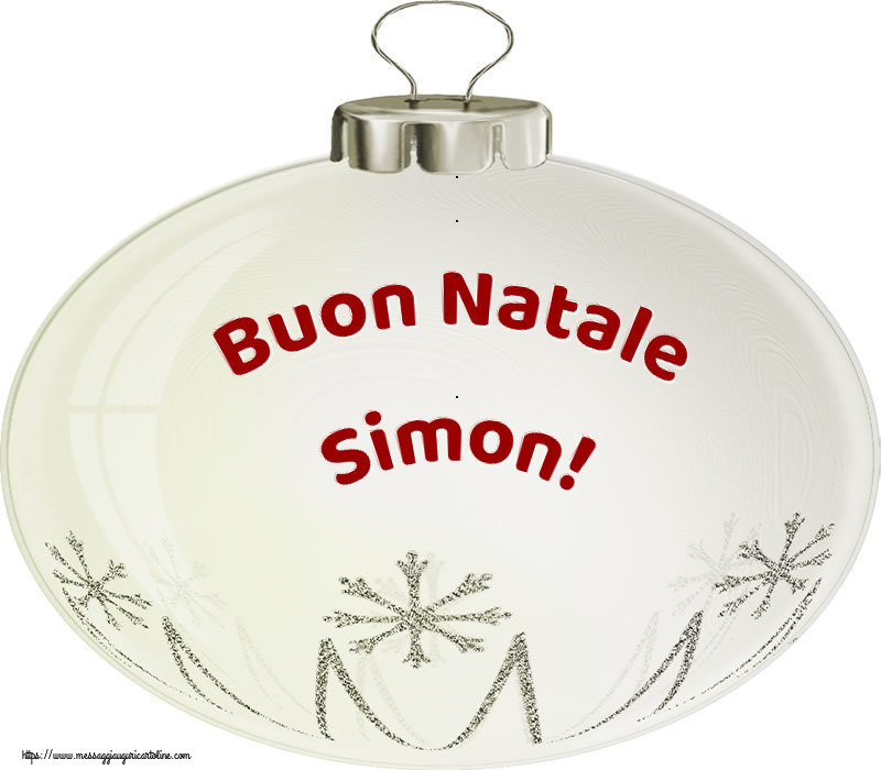 Simon - Cartoline di Natale - messaggiauguricartoline.com