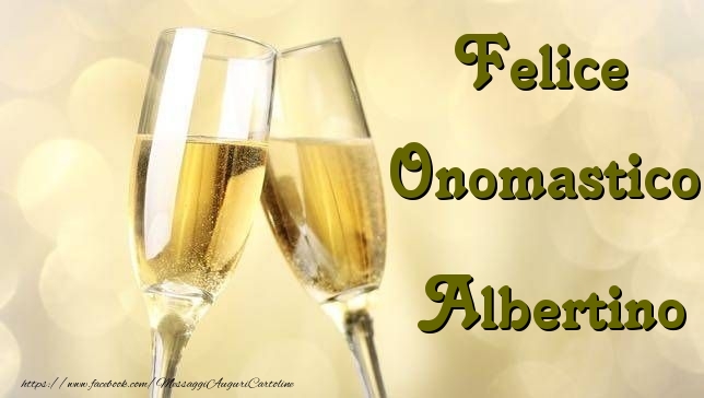  Cartoline di onomastico - Champagne | Felice Onomastico Albertino