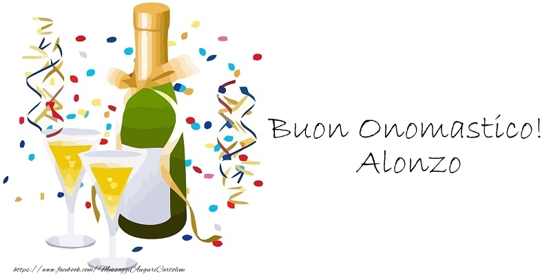  Cartoline di onomastico - Champagne | Buon Onomastico! Alonzo
