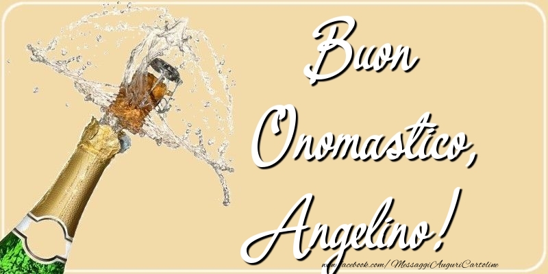 Cartoline di onomastico - Champagne | Buon Onomastico, Angelino