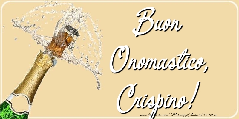  Cartoline di onomastico - Champagne | Buon Onomastico, Crispino