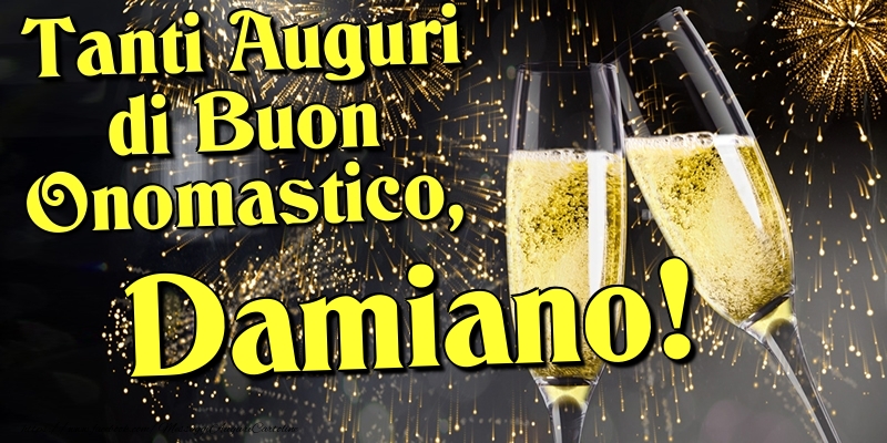  Cartoline di onomastico - Champagne | Tanti Auguri di Buon Onomastico, Damiano