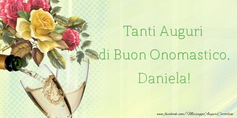 Cartoline di onomastico - Tanti Auguri di Buon Onomastico, Daniela