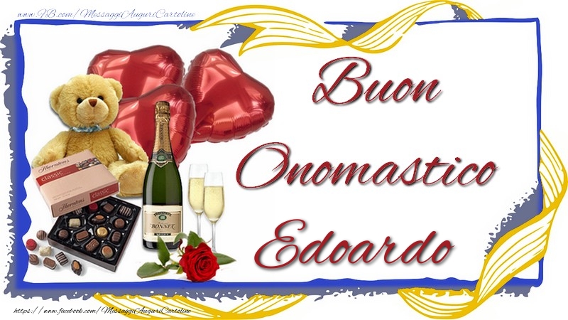  Cartoline di onomastico - Animali & Champagne & Regalo | Buon Onomastico Edoardo