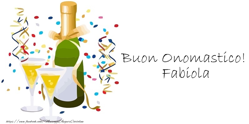  Cartoline di onomastico - Champagne | Buon Onomastico! Fabiola