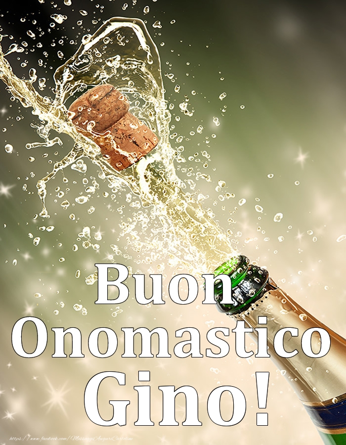 Cartoline di onomastico - Champagne | Buon Onomastico Gino!