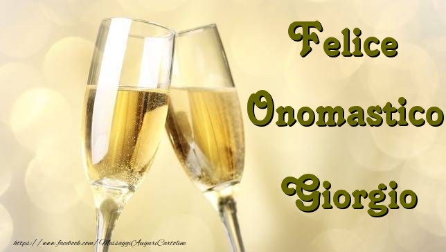  Cartoline di onomastico - Champagne | Felice Onomastico Giorgio