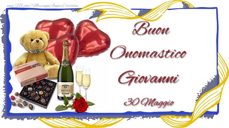Cartoline di onomastico - Champagne | Buon Onomastico Giovanni! 30 Maggio