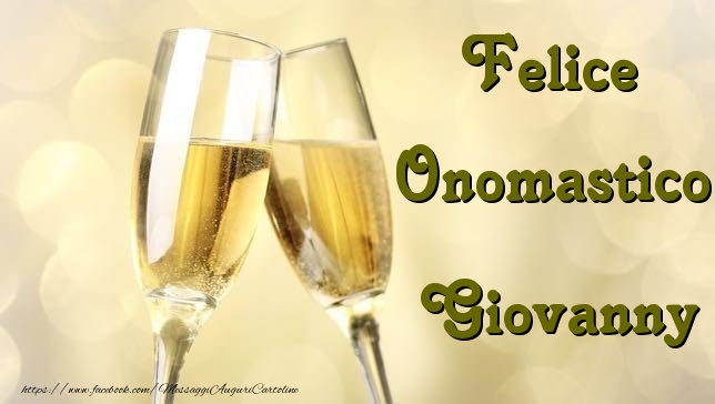 Cartoline di onomastico - Champagne | Felice Onomastico Giovanny