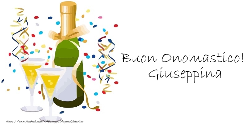  Cartoline di onomastico - Champagne | Buon Onomastico! Giuseppina