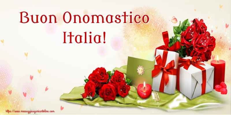 Cartoline di onomastico - Fiori | Buon Onomastico Italia!