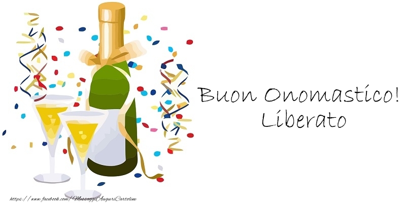  Cartoline di onomastico - Champagne | Buon Onomastico! Liberato
