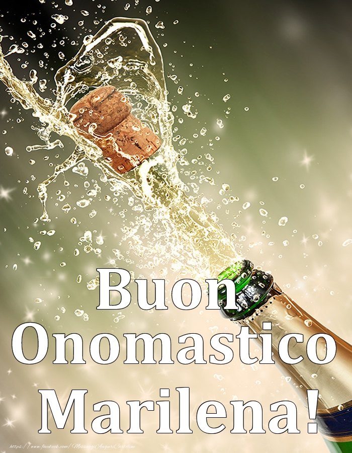 Cartoline di onomastico - Champagne | Buon Onomastico Marilena!