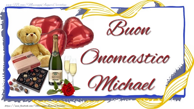  Cartoline di onomastico - Animali & Champagne & Regalo | Buon Onomastico Michael