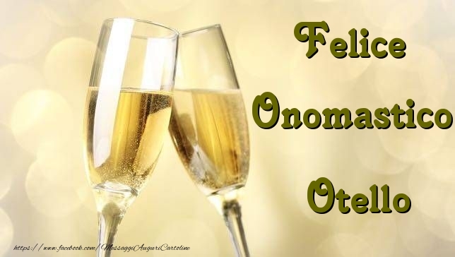  Cartoline di onomastico - Champagne | Felice Onomastico Otello
