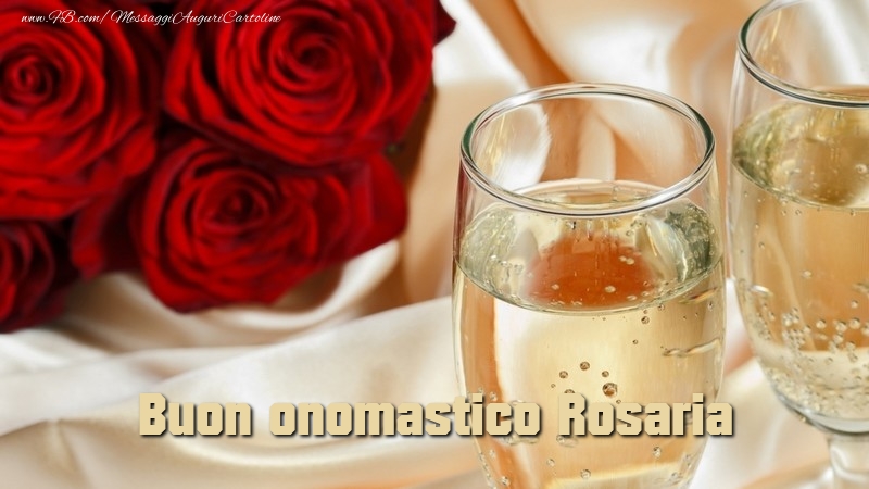 Cartoline di onomastico - Fiori & Rose | Buon onomastico Rosaria