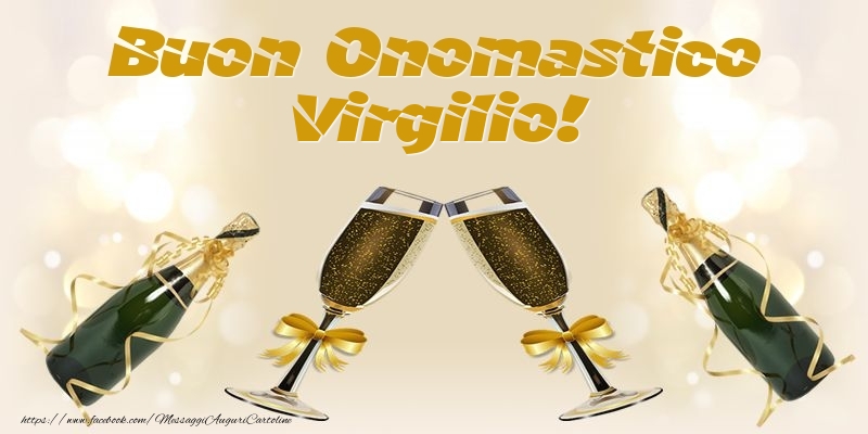  Cartoline di onomastico - Champagne | Buon Onomastico Virgilio!