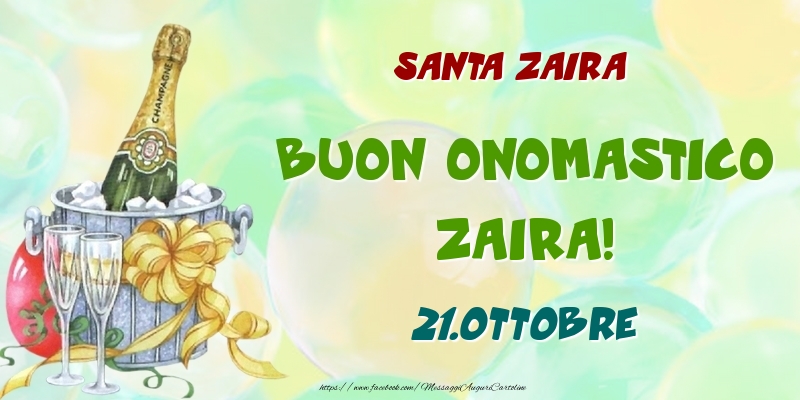  Cartoline di onomastico - Champagne | Santa Zaira Buon Onomastico, Zaira! 21.Ottobre
