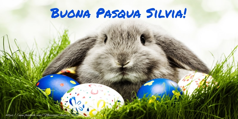  Cartoline di Pasqua - Coniglio & Uova | Buona Pasqua Silvia!