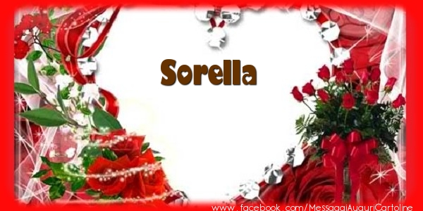 Cartoline d'amore per Sorella - Love sorella!