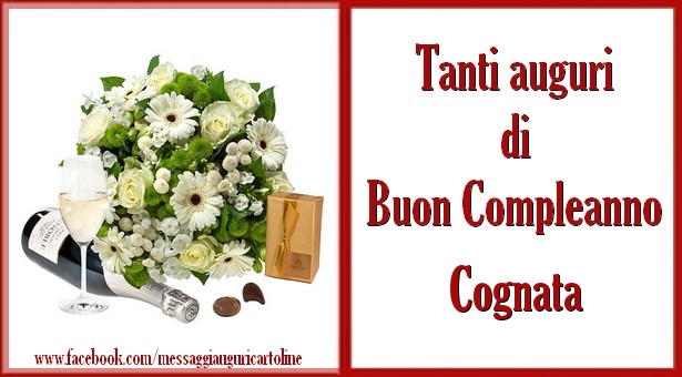 Cartoline di compleanno per Cognata - Tanti auguri di Buon Compleanno cognata