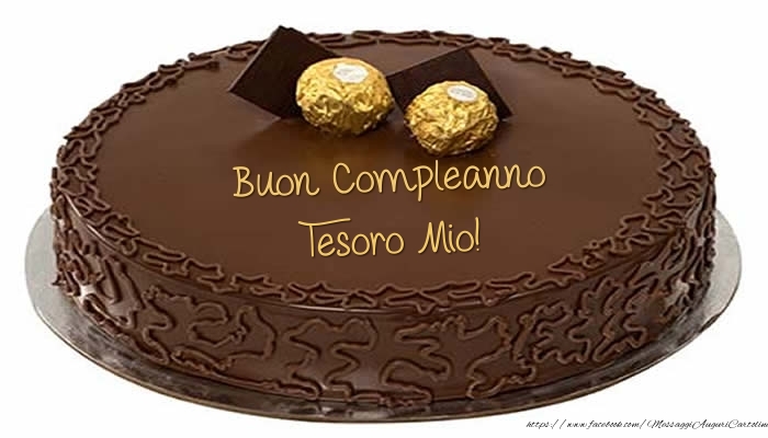 Cartoline di compleanno per Fidanzato - Torta - Buon Compleanno tesoro mio!