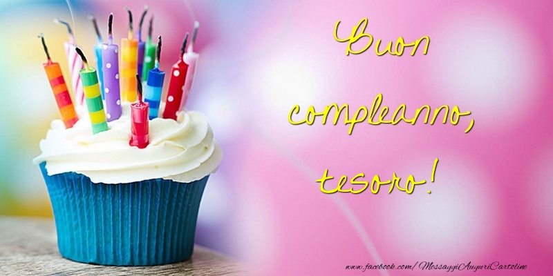 Cartoline di compleanno per Moglie - Buon compleanno, tesoro